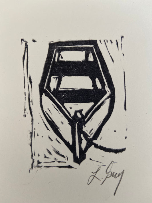 Linocut Original - Dory (5"x7")