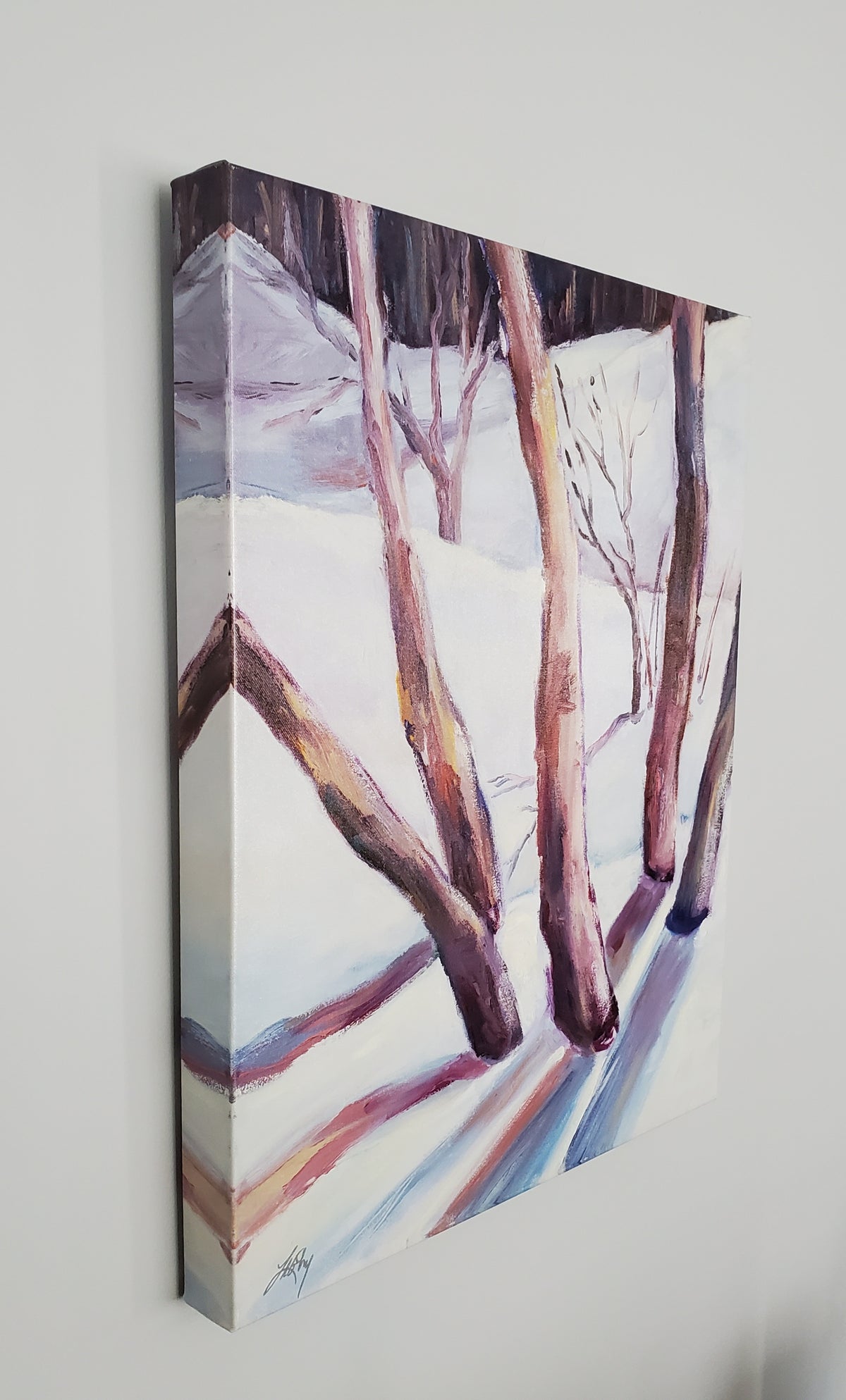 Winter Reflection #1 16" x 20". Canvas Print; Ready to hang