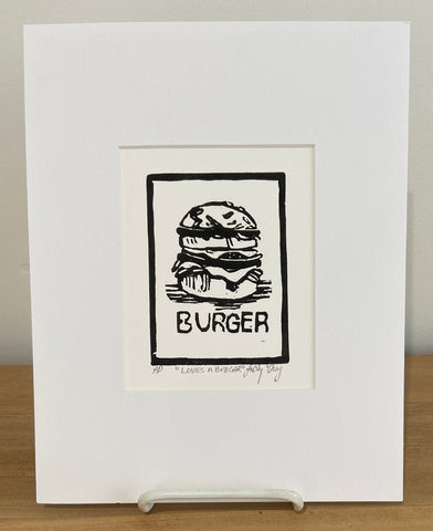 Linocut Original - Burger