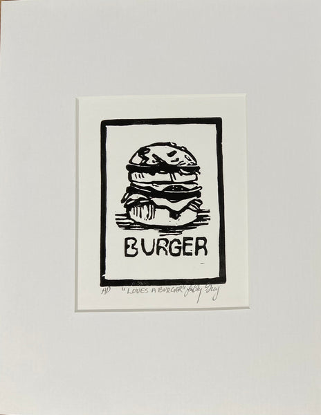 Linocut Original - Burger