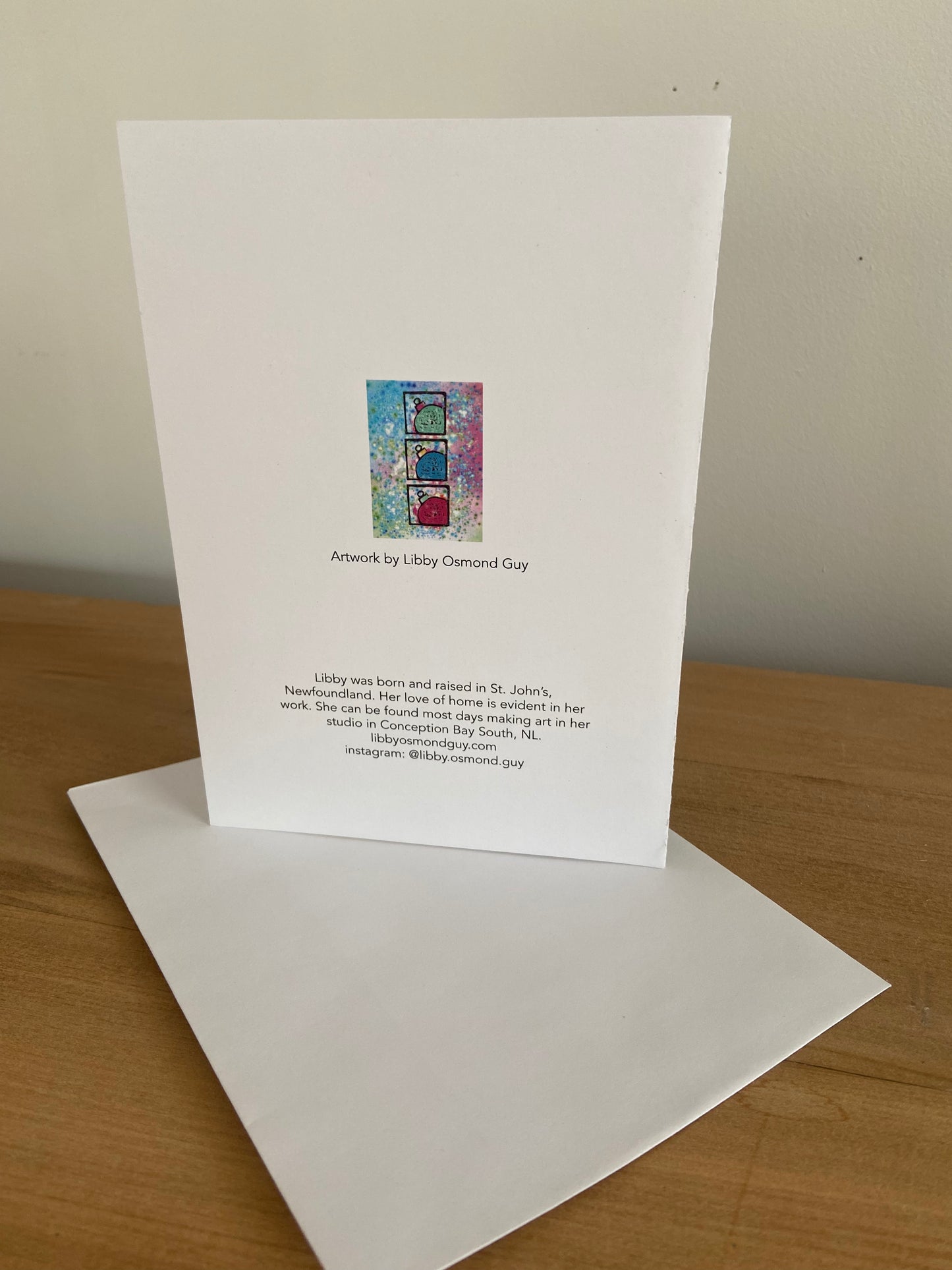 Art Card - Christmas with 3 Bulbs