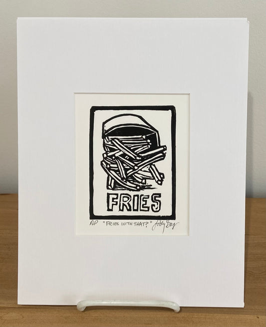Linocut Original - Fries