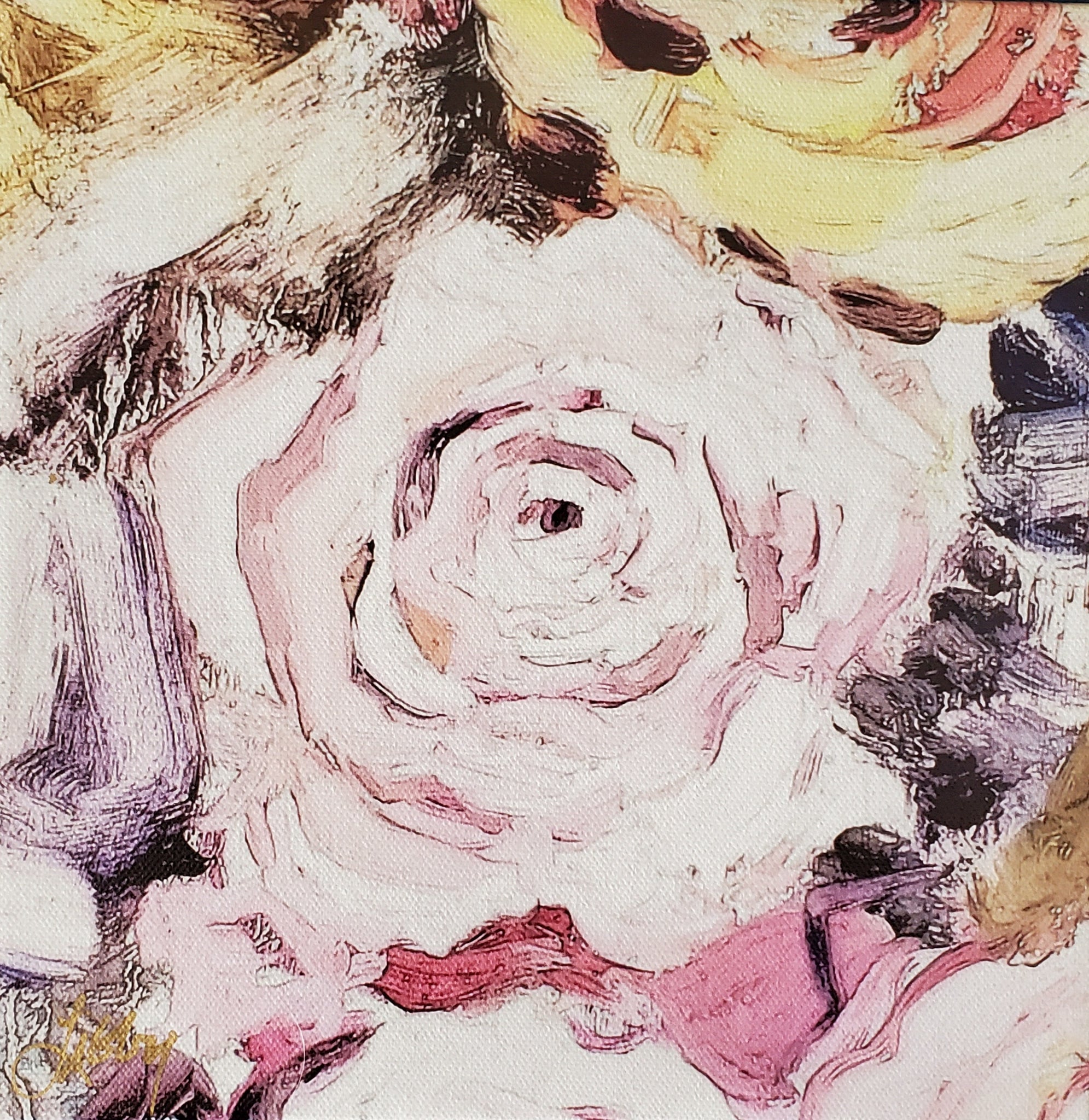A Rose Among Thorns.  8" x 8"