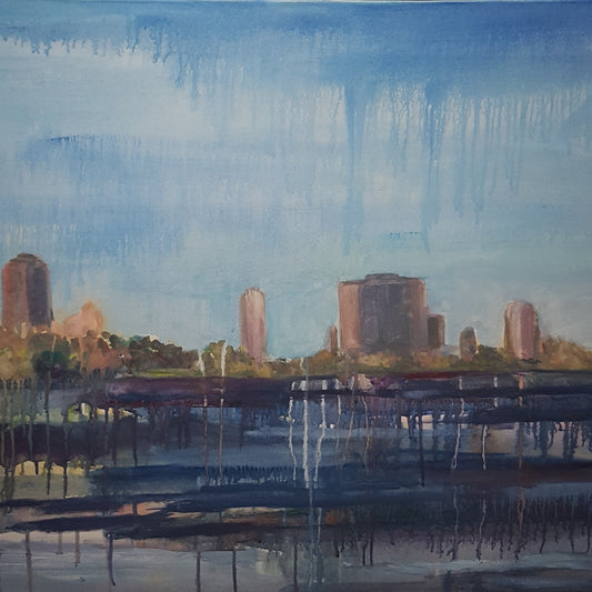 Cityscape. 30" x 36"