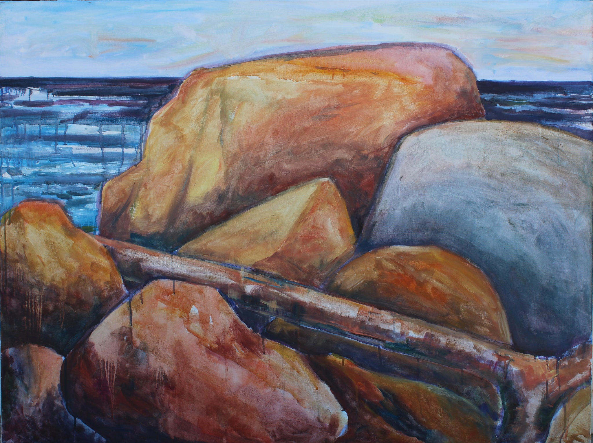 Gros Morne Beach II, 48" x 36"