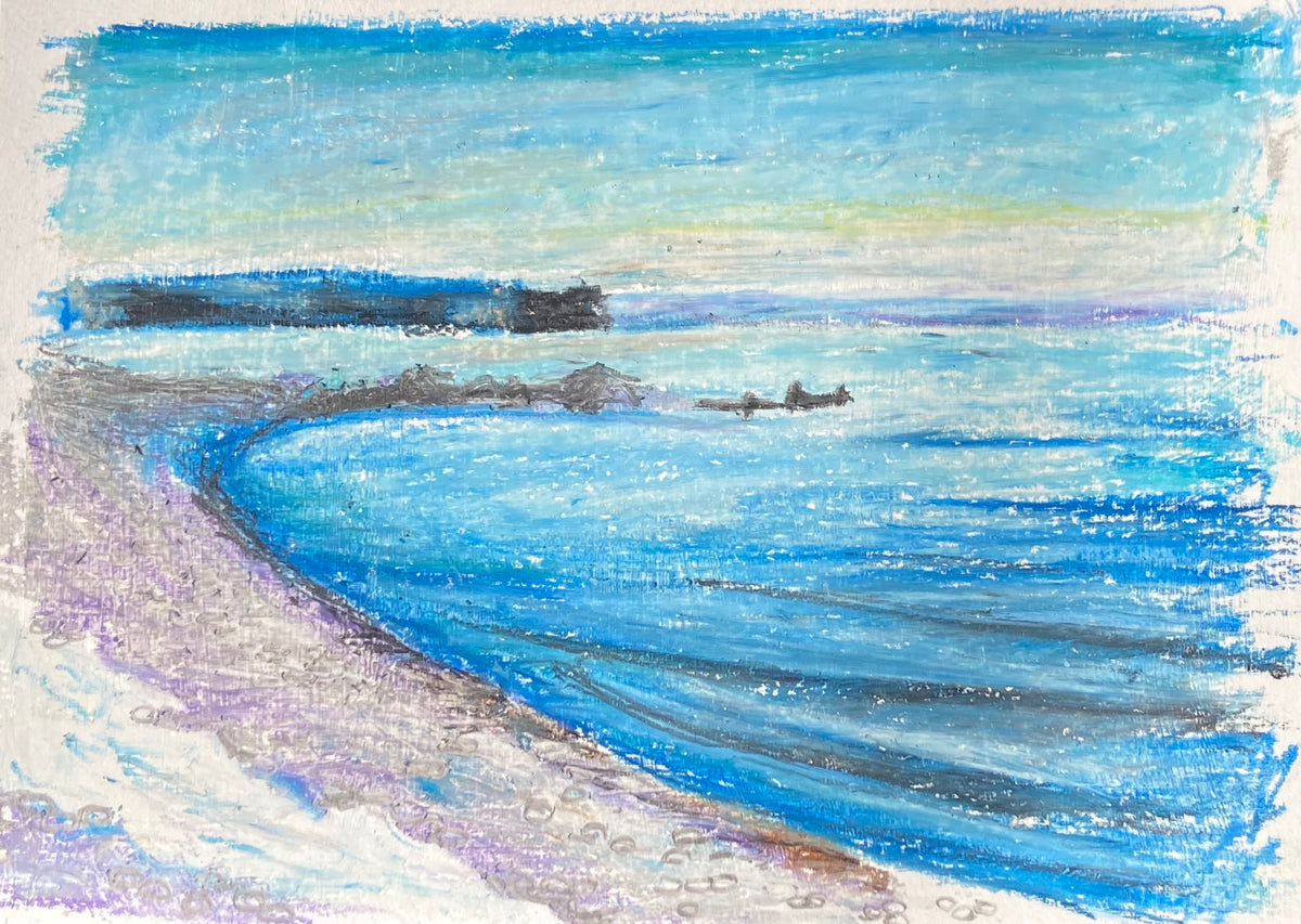 Horizon. 7" x 10"