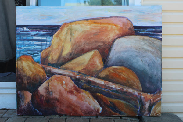 Gros Morne Beach II, 48" x 36"