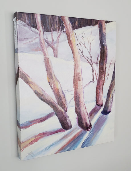 Winter Reflection #1  16" x 20". Canvas Print; Ready to hang