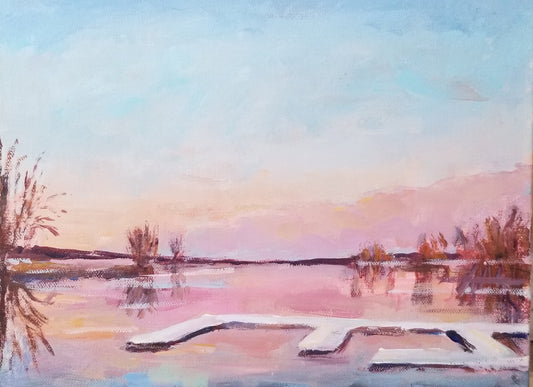 Skier's Delight, 12" x 9"